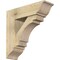 Ekena Millwork Merced Traditional Rough Sawn Bracket w/ Offset Brace, Douglas Fir, 8"W x 26"D x 26"H BKT0806X26X26MRC01RDF - alternate 1